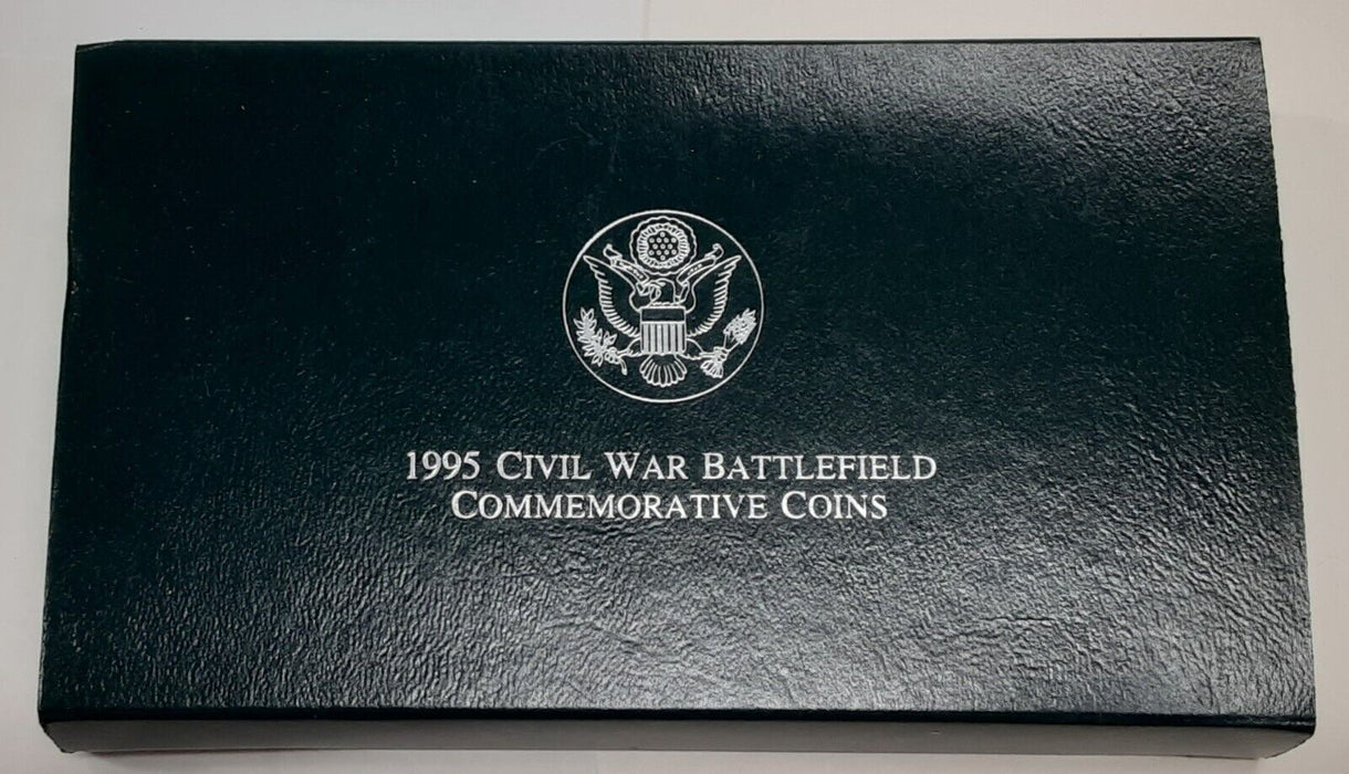 1995-P Civil War Silver Dollar Commemorative UNC Coin with OGP