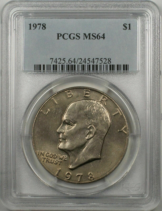 1978 Eisenhower  Ike Dollar $1 Coin PCGS MS64 (BR-39 K)