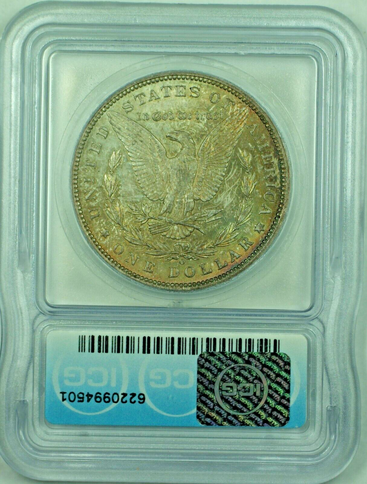 1889-O Morgan Silver Dollar Toned $1 Coin ICG AU 58 (23)