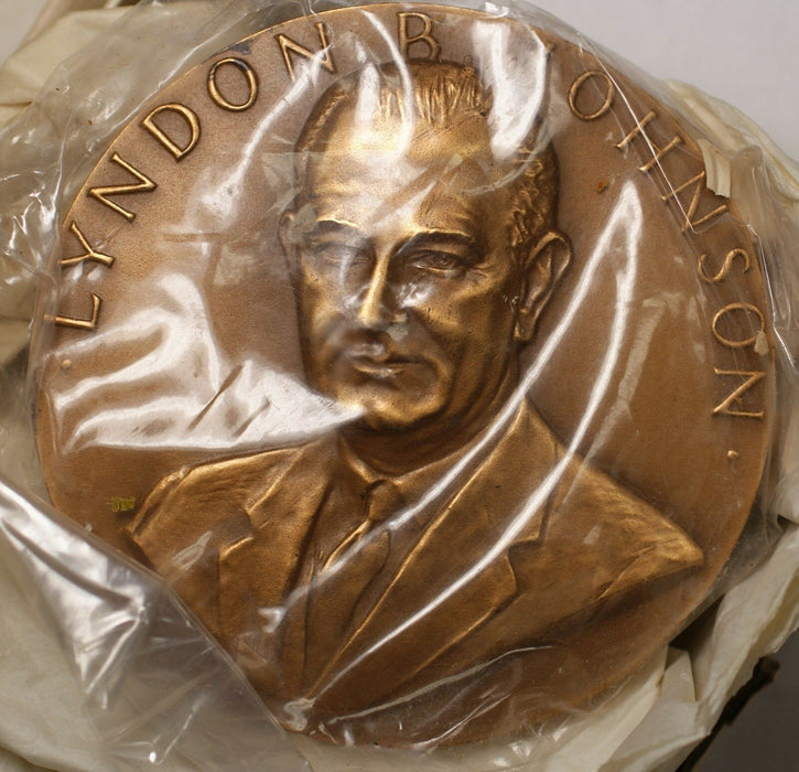 US Mint Lyndon B Johnson Presidential High Relief Bronze Second Inaugural Medal
