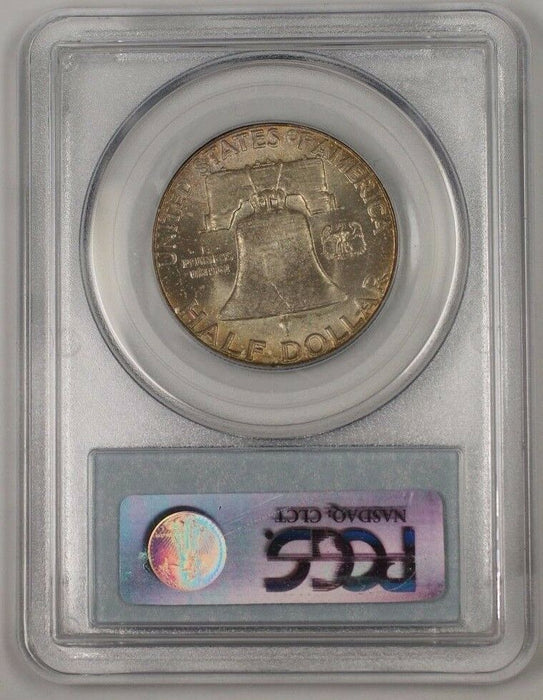 1957 Franklin Silver Half Dollar 50c Coin PCGS MS-65 Gem Toned 1E
