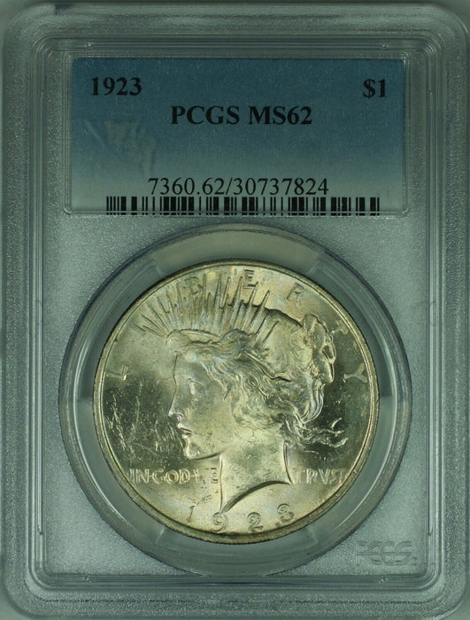1923 Peace Silver Dollar S$1 PCGS MS-62 Undergraded (31 N)