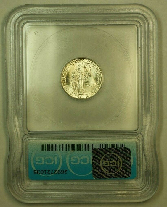 1945-D Silver Mercury Dime 10c Coin ICG MS-65 S