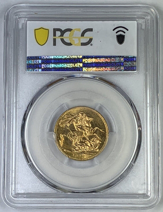 1912-M Australia Gold Sovereign Coin PCGS MS 65, S-3999 (AN)