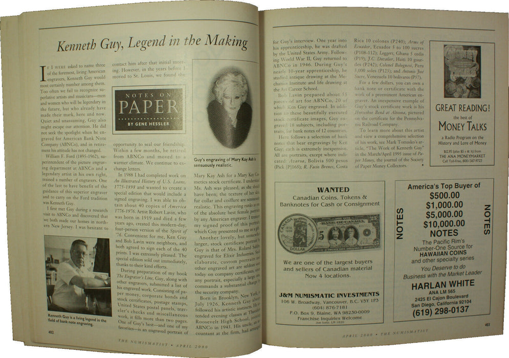April 2000 The Numismatist Magazine Vol.113 Num.4 (EW)
