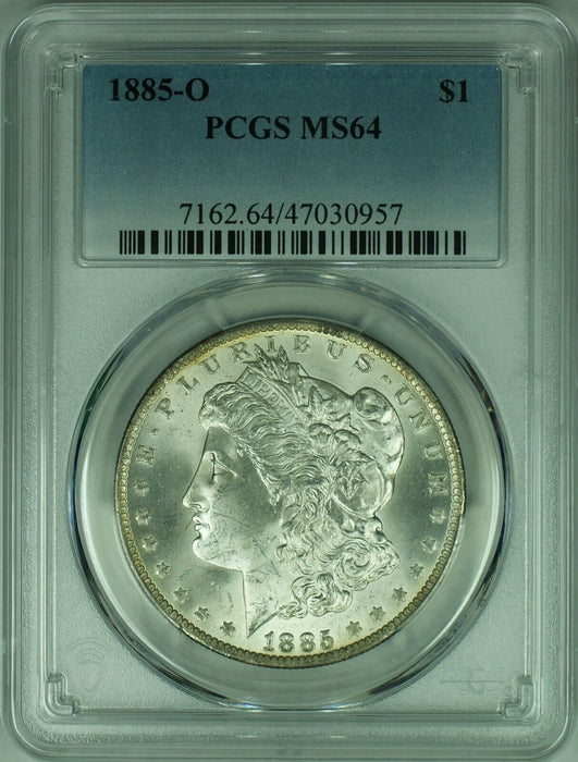 1885-O Morgan Silver Dollar Coin  PCGS MS-64   (39F)