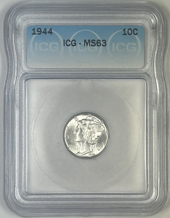 1944 Mercury Silver Dime 10c Coin ICG MS 63 (54) H
