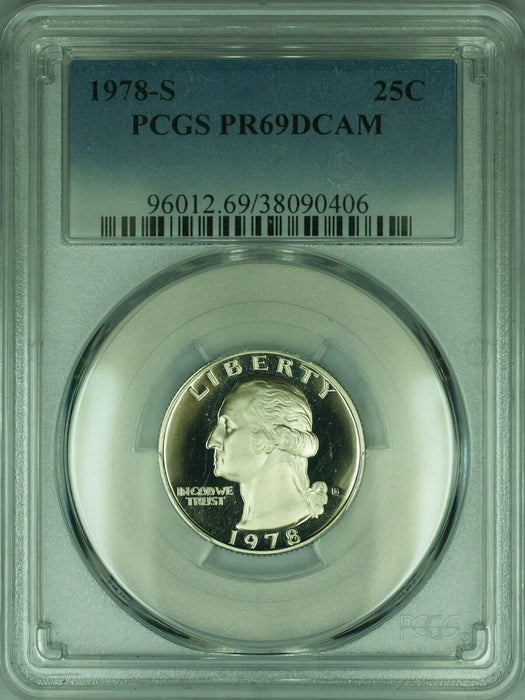 1978-S Washington Clad Proof Quarter 25c PCGS PR69DCAM  (44)