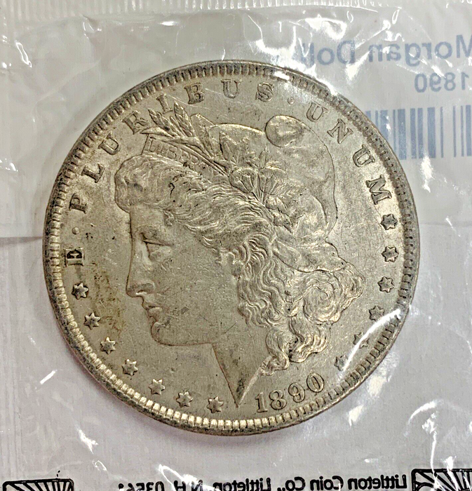 1890 Morgan Silver Dollar XF/EF Littleton Coin