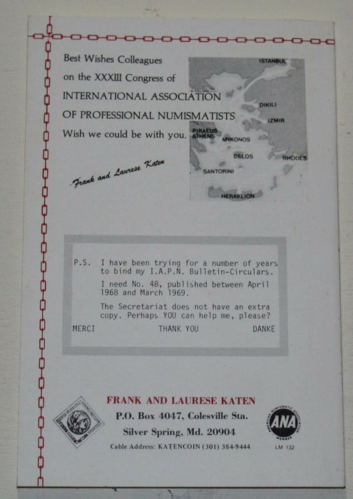 58th Public & Mail Auction Sale Catalog May 11-12 1984 Frank Katen WW17K