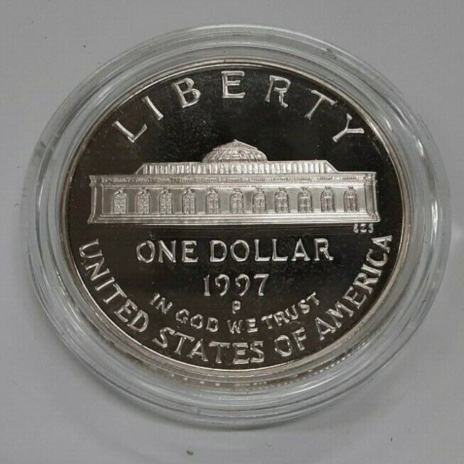 1997-P US Botanic Garden Commem Proof Silver Dollar - Coin in Capsule ONLY