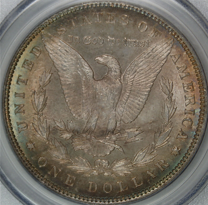 1897 Morgan Silver Dollar Coin $1 PCGS MS-63 Toned (B)