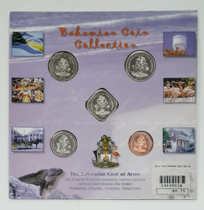 Bahamas 5 Piece Coin Collection with Case and COA