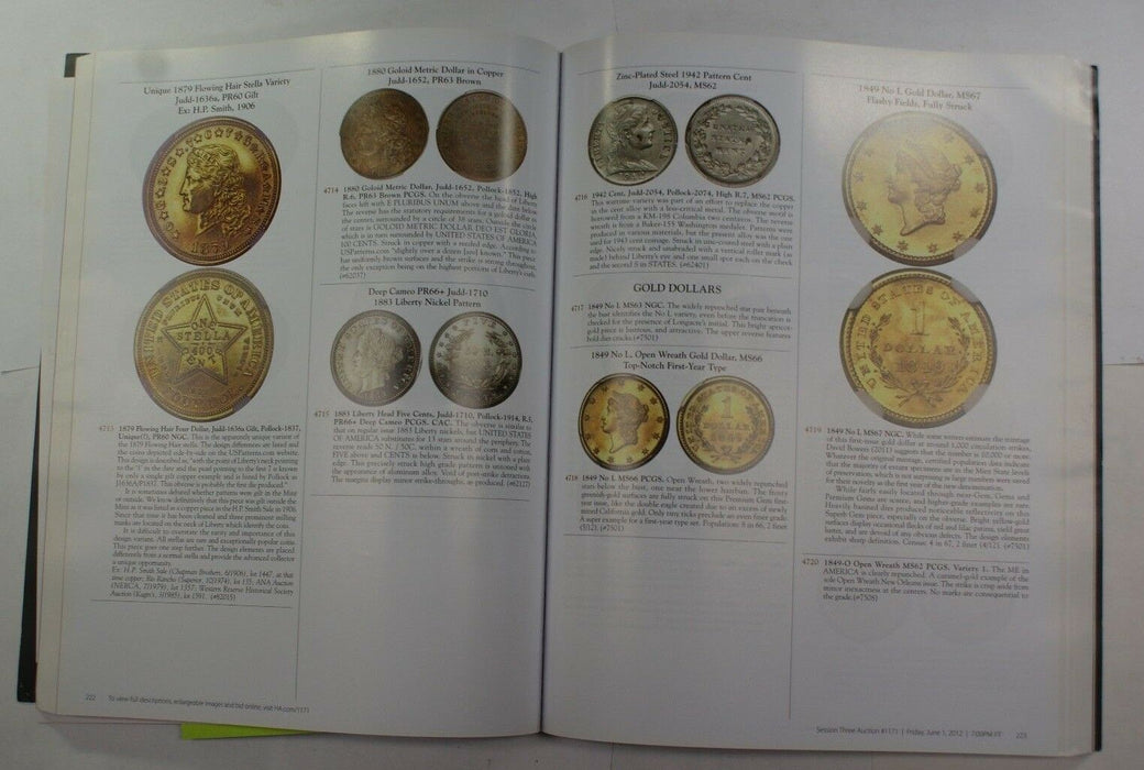 May 31-June 3 Long Beach CA U.S. Currency Auction Heritage Catalog A185