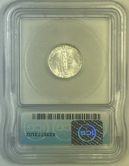 1944-S Mercury Silver Dime 10c Coin ICG MS 65 (Near FB) (54) G