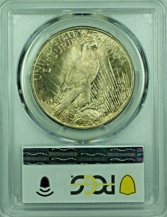 1925 Peace Silver Dollar $1 Coin Toned PCGS MS 64 (48)