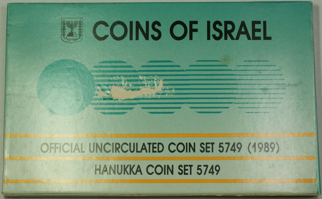 1989 Coins of Israel Official Uncirculated Coin Set and Hannuka Coin Set