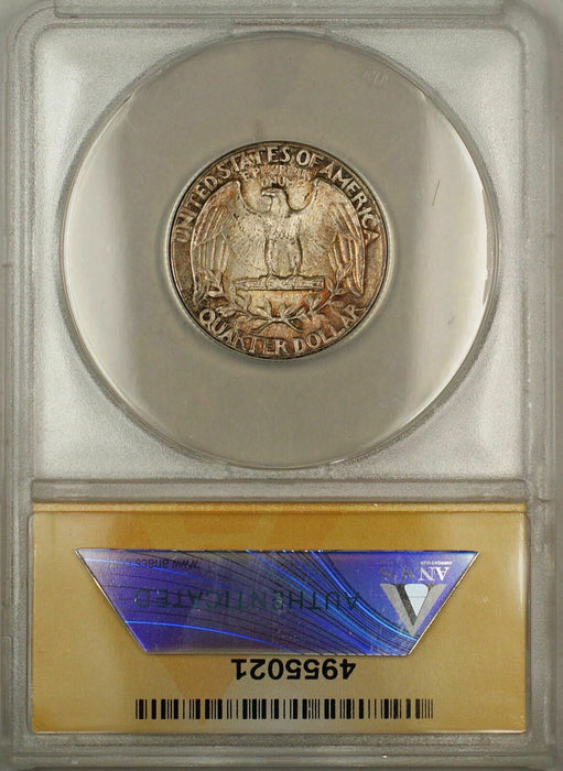1934 Medium Motto Washington Silver Quarter Coin FS-402 ANACS MS-65 Toned (9)