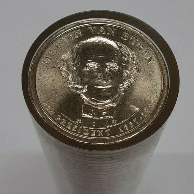 Roll of 50 Never Circulated 2008-P Martin Van Buren Presidential Dollar Coins