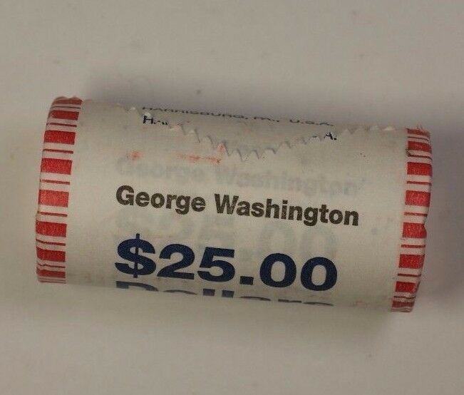 2007 George Washington Presidential Dollar Roll BU 25 $ Coins *Mint Mark Unknown