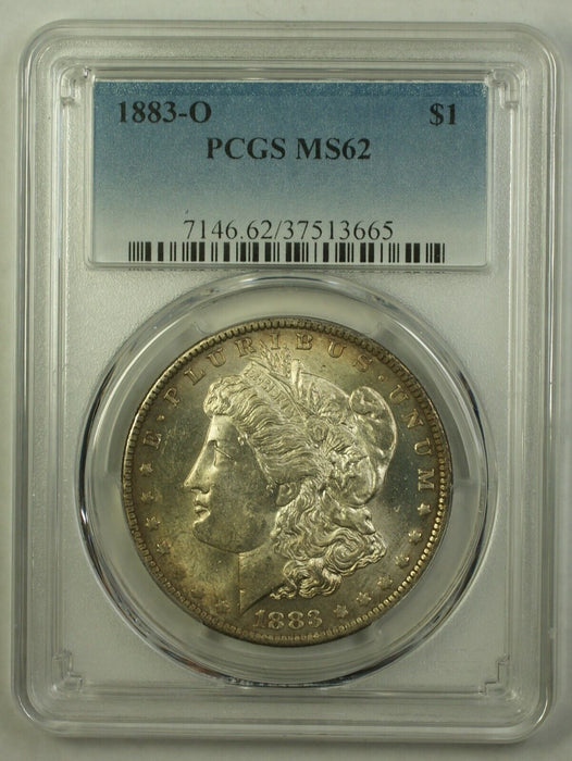 1883-O Morgan Silver Dollar $1 Coin PCGS MS-62 Strong Toning (22)