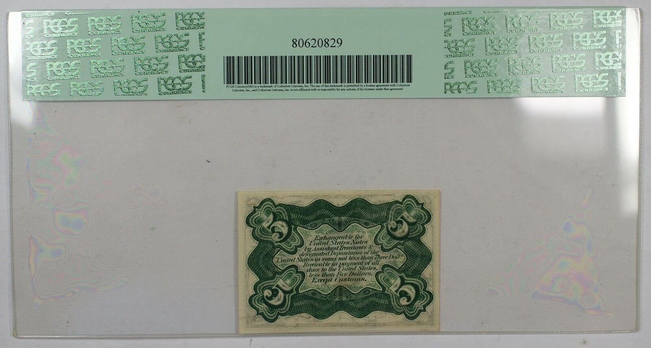 Fr. 1238 Third Issue 5c Fractional Currency PCGS Gem New 65PPQ Green Reserve