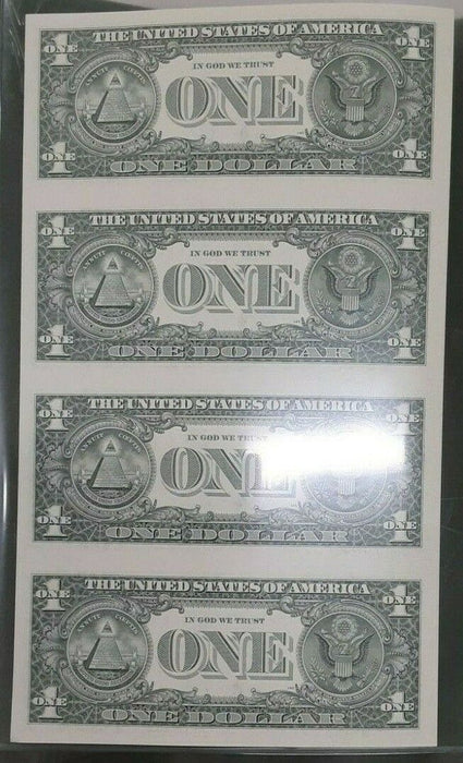 Series 2003A 4 Subject $1 Dollar FRN's Chicago District Currency Sheet CU
