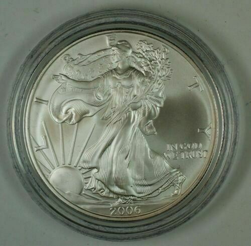 2006-W American Silver Eagle (ASE) Uncirculated Coin in Original Mint Packaging