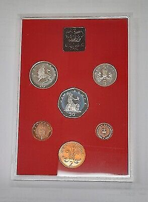 1981 Great Britain Decimal Coins 6 Coin Proof Set & Mint Token in Royal Mint OGP