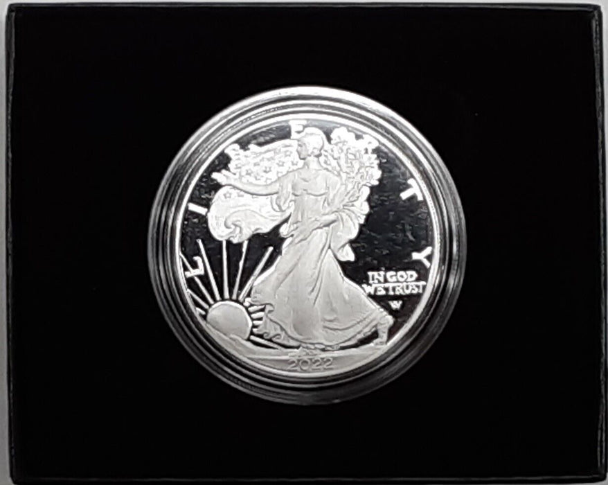 2022-W Proof American Silver Eagle 1oz Coin With OGP & COA