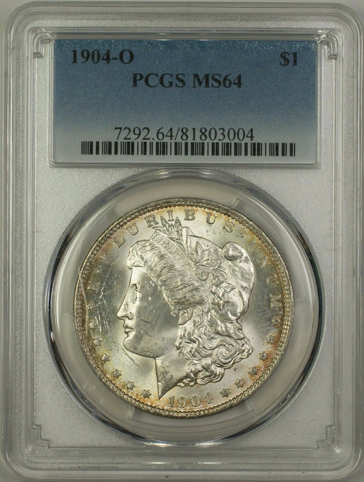 1904-O Morgan Silver Dollar $1 Coin PCGS MS-64 Lightly Toned (14)