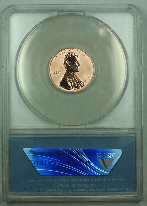 2018-S REV Proof Lincoln Shield Penny ANACS PR 70 DCAM (A)