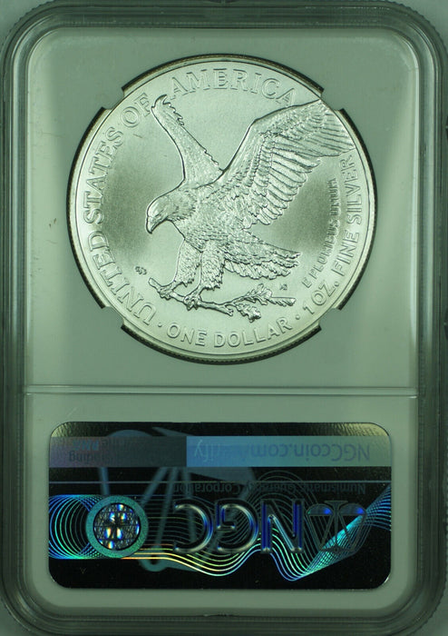 2021 ASE $1 Silver Eagle Type-2 NGC MS 70-Brown Label B