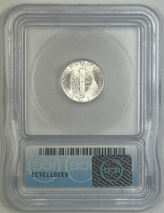 1944-S Mercury Silver Dime 10c Coin ICG MS 65 (Near FB) (54) J