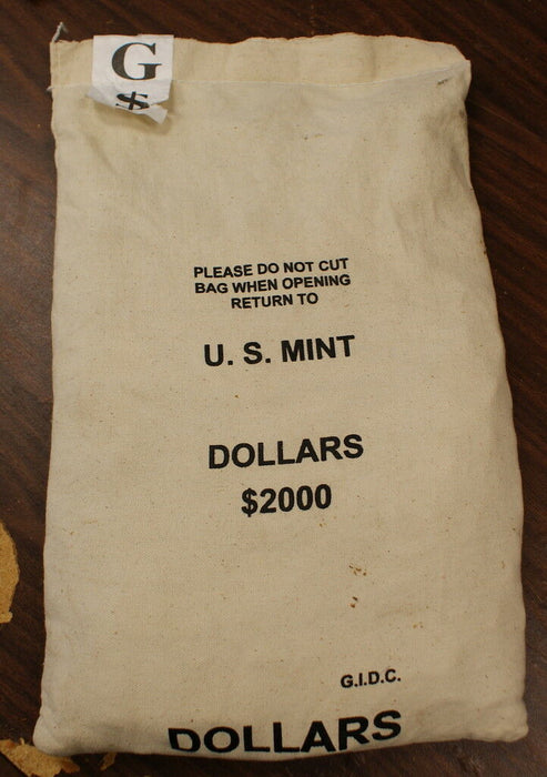 $2000 Mint Sealed Bag of 2002-P Sacagawea Dollar Coins