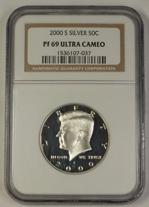 2000-S US Kennedy Silver Half Dollar 50c Coin NGC PR-69 UCAM Ultra Cameo
