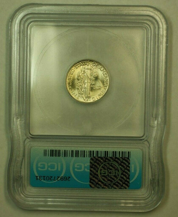 1944 Silver Mercury Dime 10c Coin ICG MS-65 (2B)
