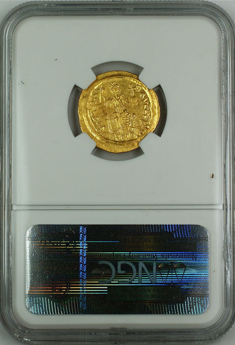 Justin II 565-578 AD Gold Solidus Byzantine Empire NGC MS Ancient Strike 4/5
