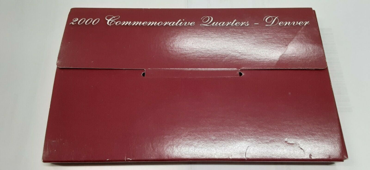 2000-D Commemorative Quarters 5 Coin Set 50 States Program-BU in Plastic Case