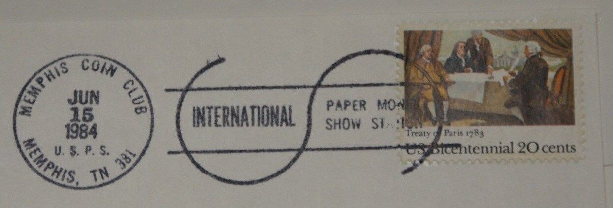 BEP souvenir card B 69 IPMS 1984 face 1878 $10,000 Legal Tender note Show Cancel