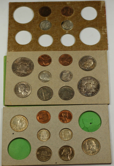 1955 U.S. Complete Original Naturally Toned Double Mint Set 22 Coins 12 Silver