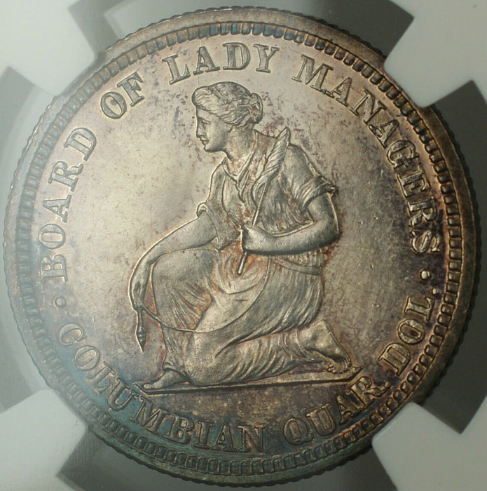 1893 Isabella 25c Silver Quarter NGC UNC Details *Very Choice BU* Deep PL Coin
