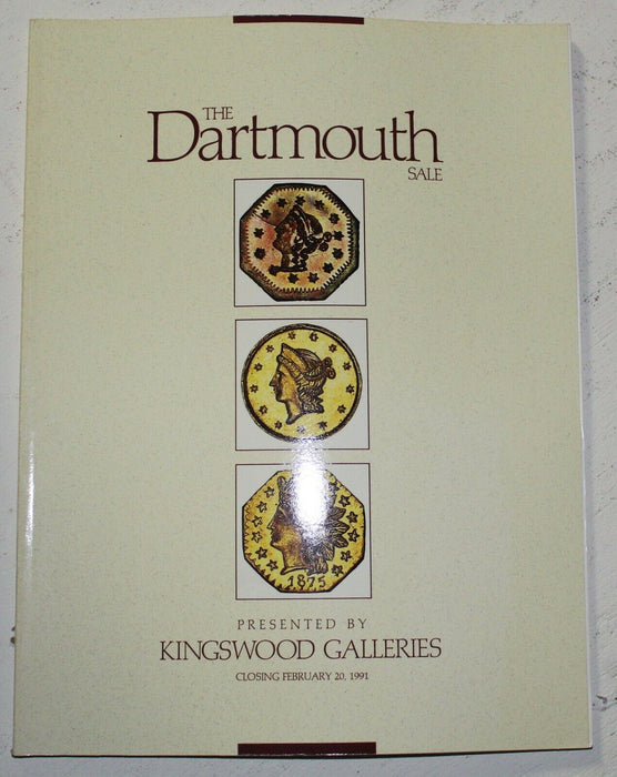 The Dartmouth Sale Auction Catalog February 1991 Kingswood Galleries WW4H