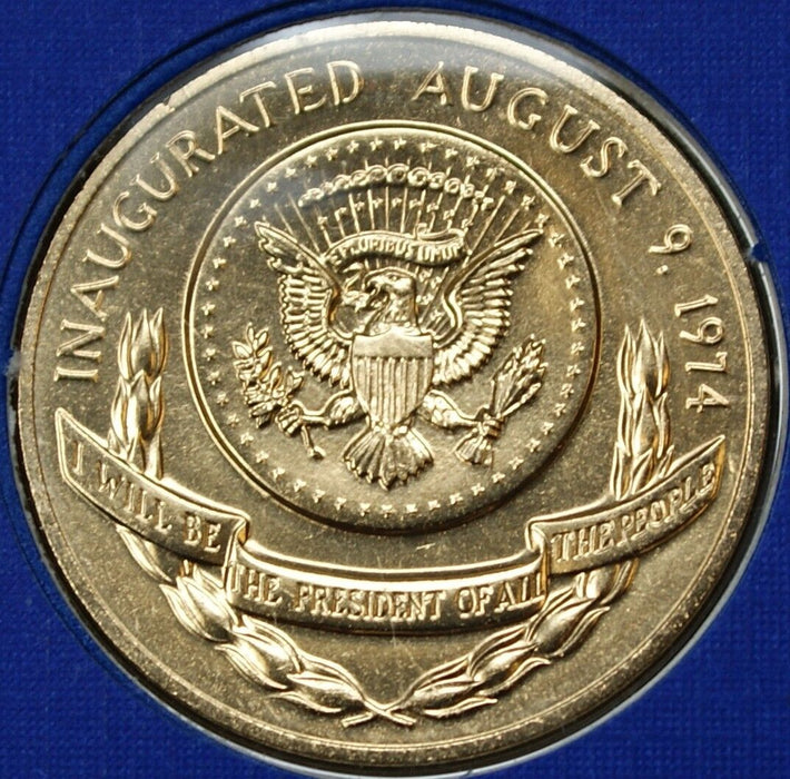 Gerald R. Ford Presidential Medal, 24kt Gold Electroplated