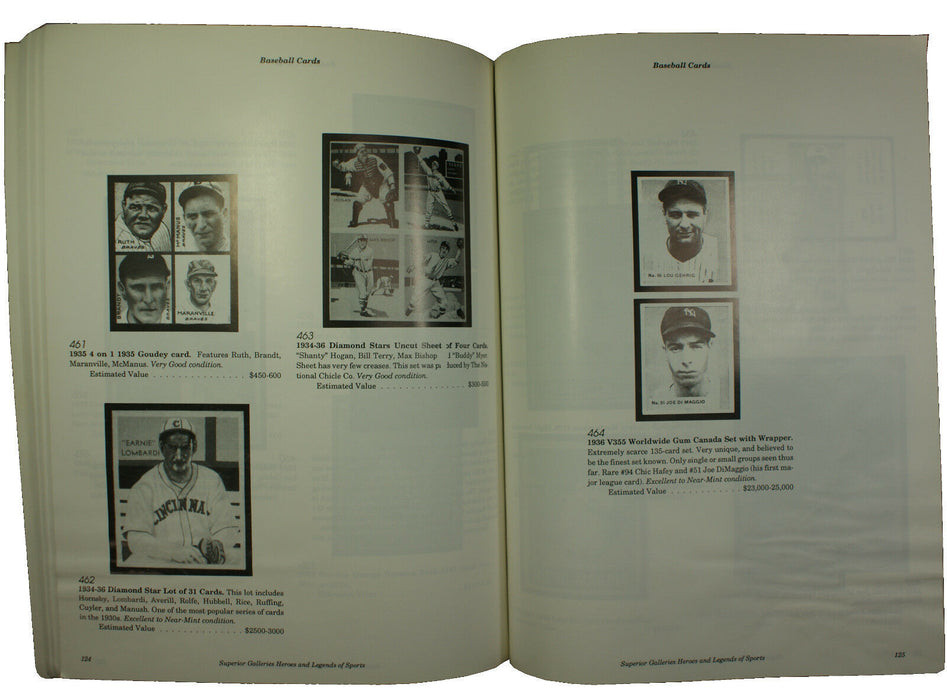 Oct '91 Superior Galleries Heroes and Legends of Sports Auction Catalog (EW)