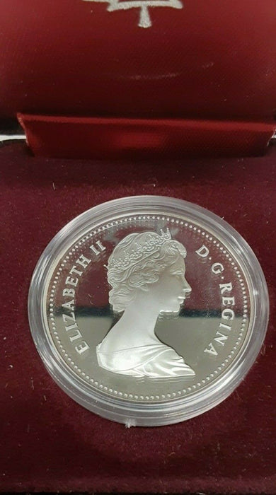 1981 Canada $1 Commemorative Proof Coin Trans Canada Railway in RCM Case