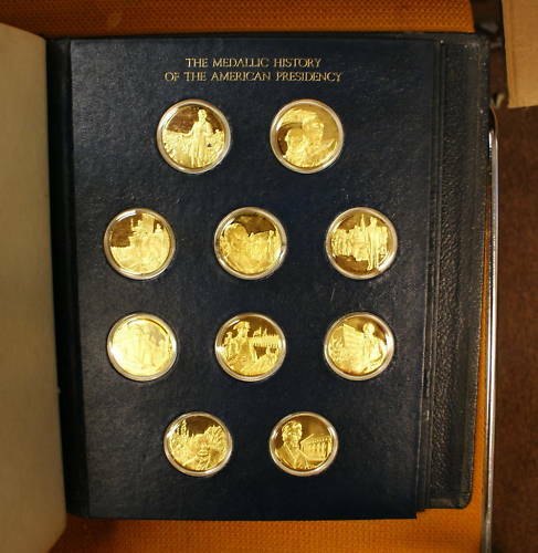 Medallic History of American Presidency, Gold on Silver