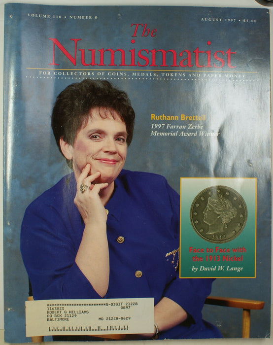 August 1997 The Numismatist Magazine Vol.110 Num.8 (EW)