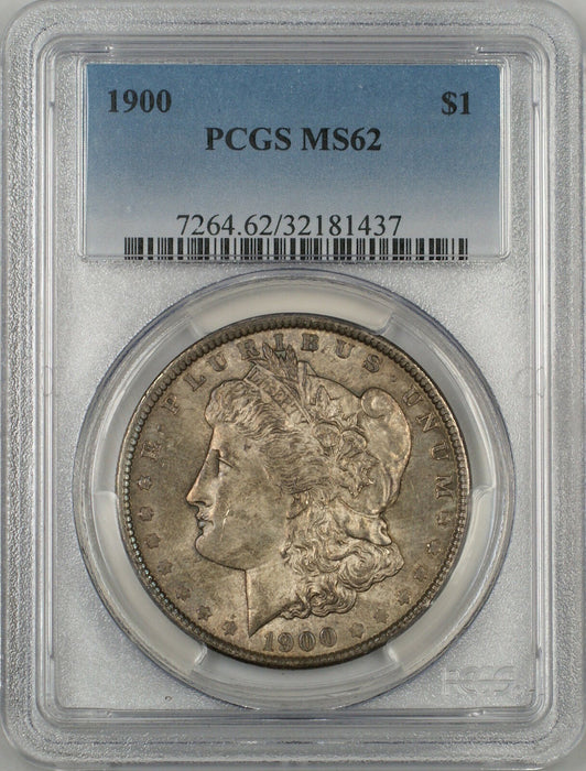 1900 Morgan Silver Dollar $1 PCGS MS-62 Toned (Better Coin) (4C)