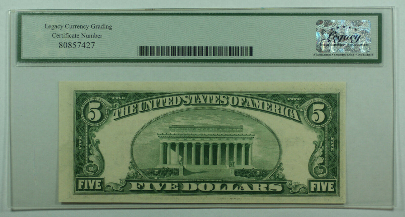 1953-A $5 Five Dollar Legal Tender US *STAR* Note Fr. 1533* Legacy New 62 PPQ